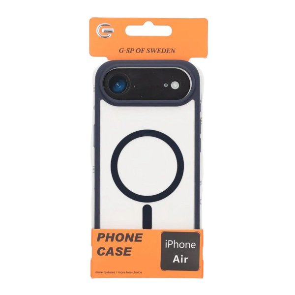 iPhone Air Skal Kamerasarg MagSafe Blå Transparent