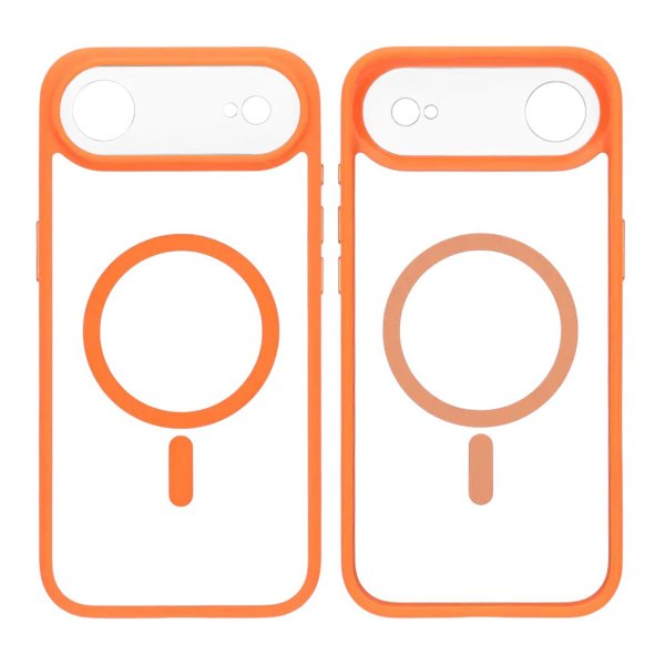 iPhone Air Skal Kamerasarg MagSafe Orange Transparent