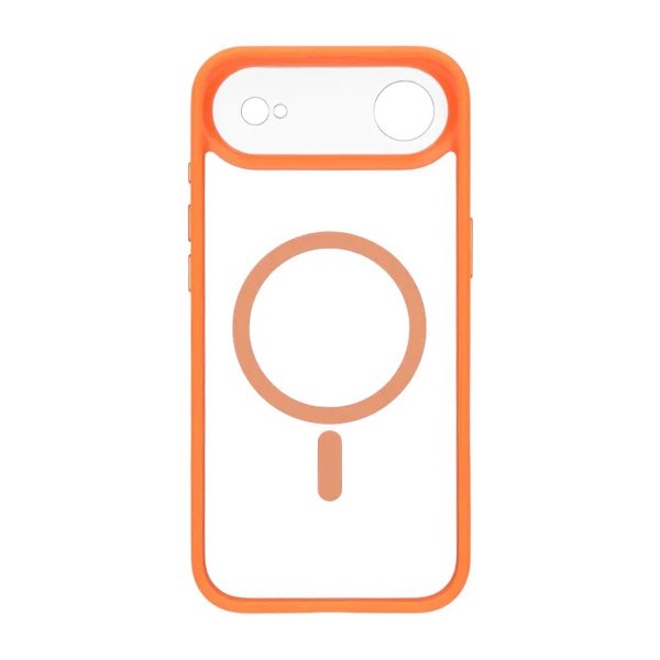 iPhone Air Skal Kamerasarg MagSafe Orange Transparent