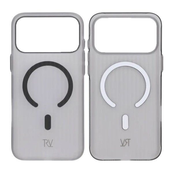 Rvelon iPhone 17 Pro Max Skal Korrugerad MagSafe Grå