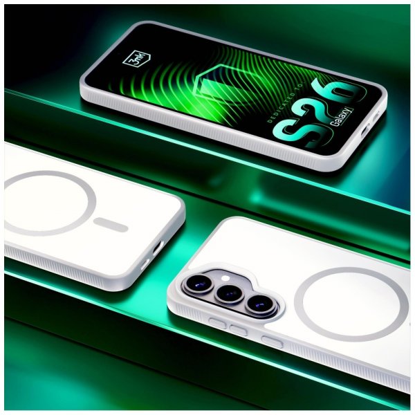 3mk Samsung Galaxy S26 Skal Smoke MagCase Vit