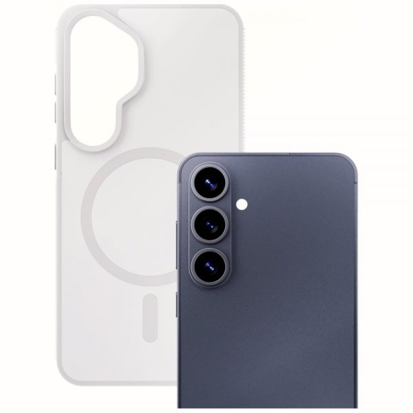 3mk Samsung Galaxy S26 Plus Skal Smoke MagCase Vit