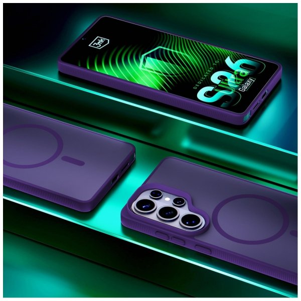 3mk Samsung Galaxy S26 Ultra Skal Smoke MagCase Lila