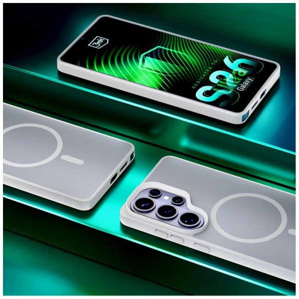 3mk Samsung Galaxy S26 Ultra Skal Smoke MagCase Vit