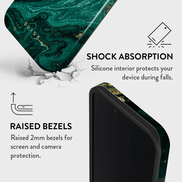 Burga iPhone 16e/17e Skal Tough Emerald Pool