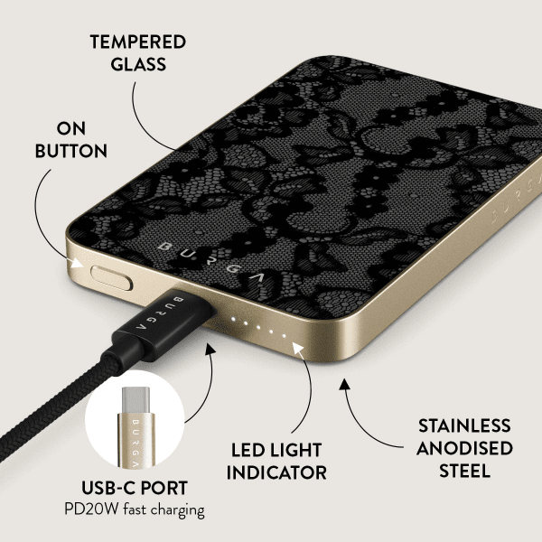 Burga Powerbank MagSafe 5000 mAh Magnetic Guld