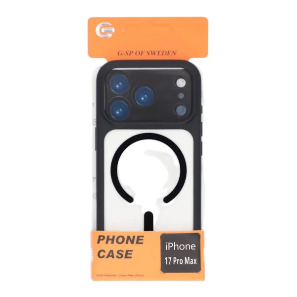 iPhone 17 Pro Max Skal Kamerasarg MagSafe Svart Transparent