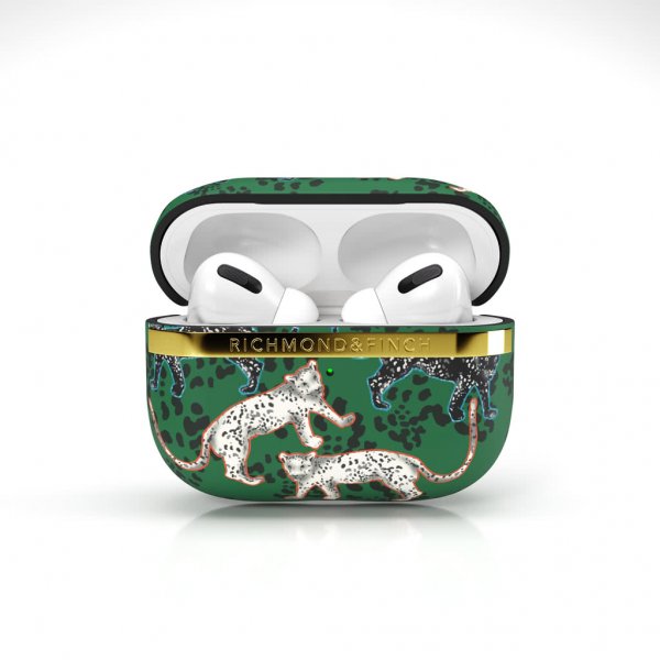 Richmond & Finch AirPods Pro Skal Green Leopard