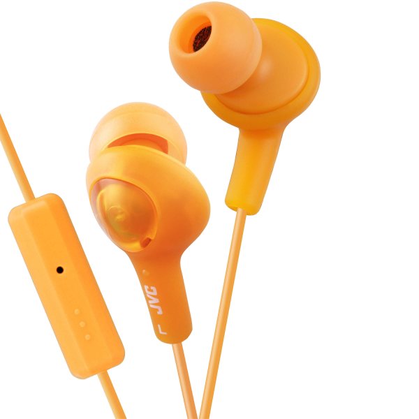 JVC Hörlurar FR6 Gumy Plus Mic Orange