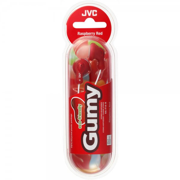 JVC Hörlurar F14 Gumy In-Ear Röd