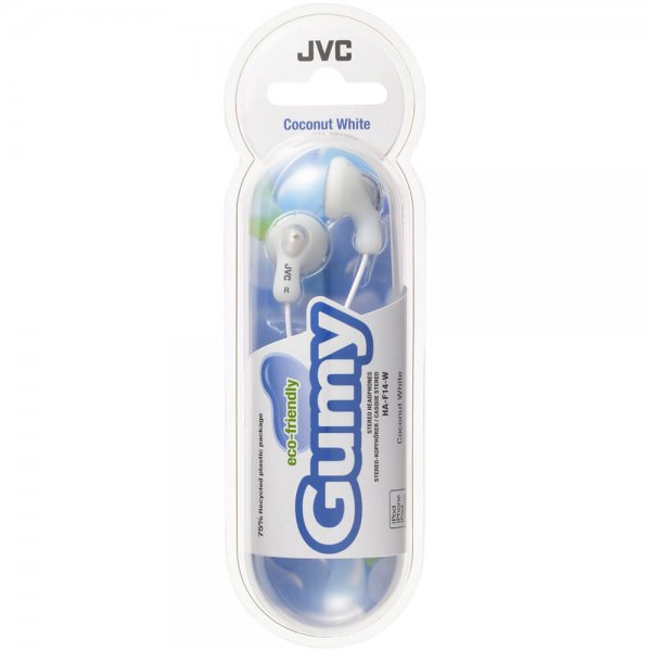 JVC Hörlurar F14 Gumy In-Ear Vit