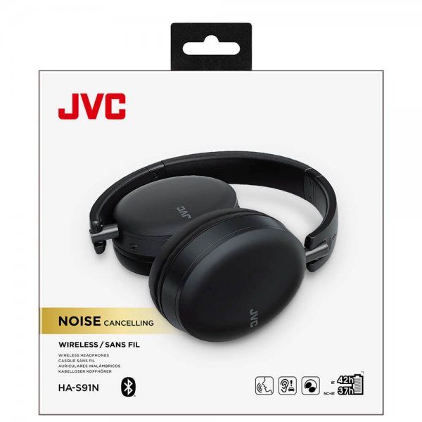 JVC Hörlurar Over-Ear Svart ANC HA-S91N