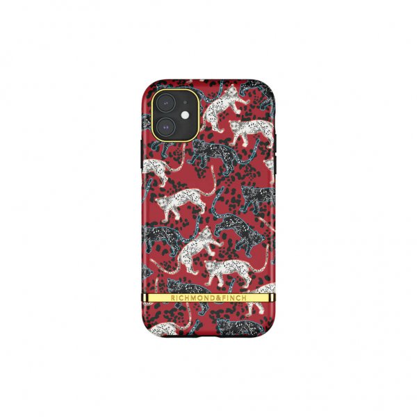 Richmond & Finch iPhone 11 Skal Samba Red Leopard