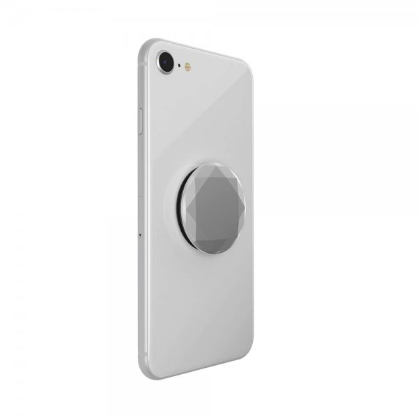 Popsockets PopGrip Metallic Diamond Silver