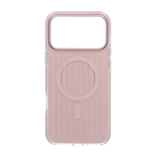 iPhone 17 Pro Max Skal Korrugerad MagSafe Ljusrosa