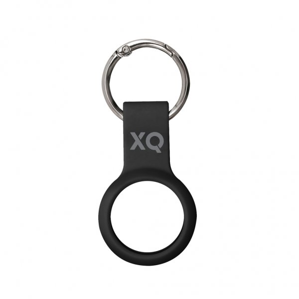 Xqisit AirTag Hållare Silicone Case Svart