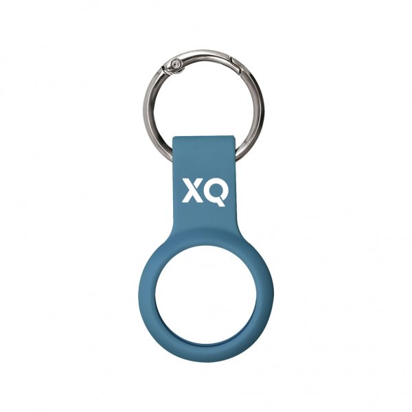Xqisit AirTag Hållare Silicone Case Blå