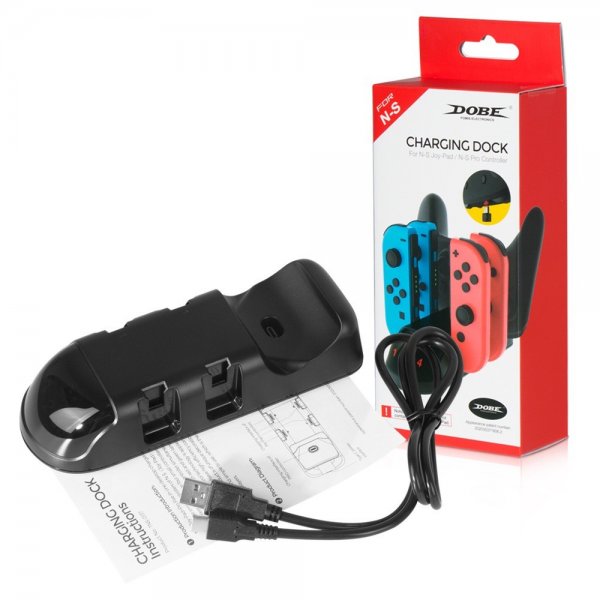 Dobe 5-i-1 Nintendo Switch Kontroller Laddningsstation