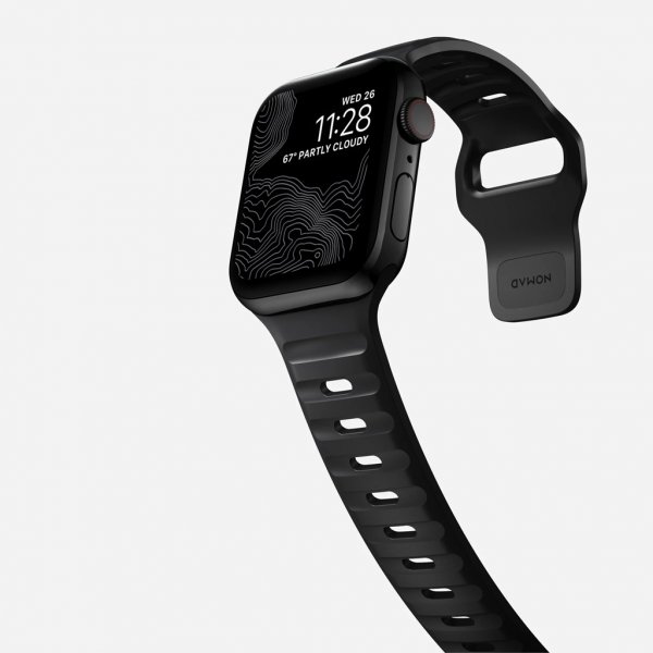 Nomad Apple Watch 44/45/46mm/Apple Watch Ultra Armband Sport Band Svart