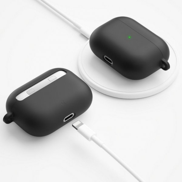 KeyBudz AirPods Pro Skal PodSkinz HyBridShell Series Keychain Case Svart