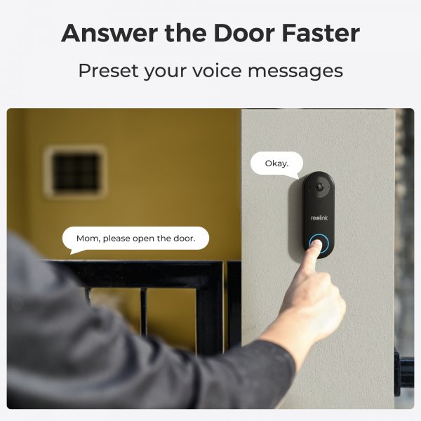 Reolink Video Doorbell PoE (D340P) Videodörrklocka Smart 2K