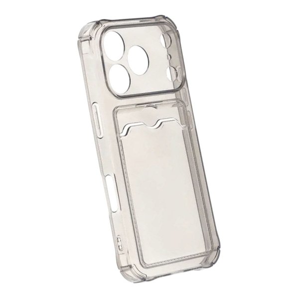 iPhone 17 Pro Skal Korthållare Transparent Svart