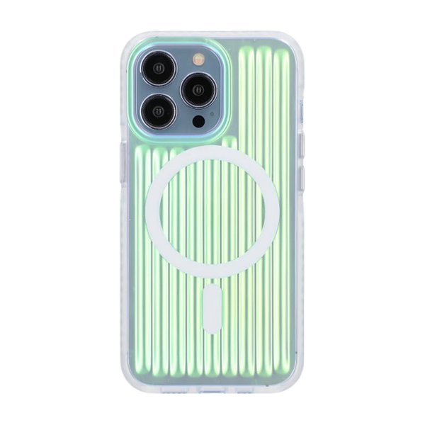 iPhone 13 Pro Skal TPU MagSafe Reflektion Grön