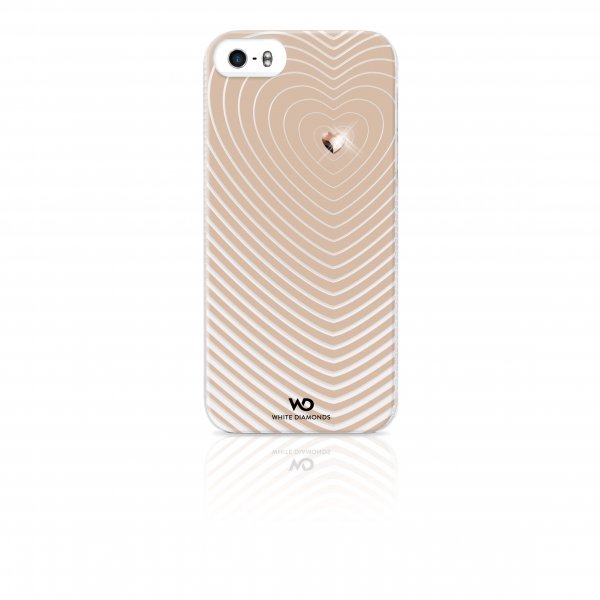 White Diamonds iPhone 5/5S/SE 2016 Skal Heartbeat Guld