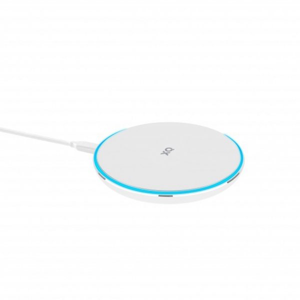 Xqisit Trådlös Laddare Wireless Fast Charger 15W Vit