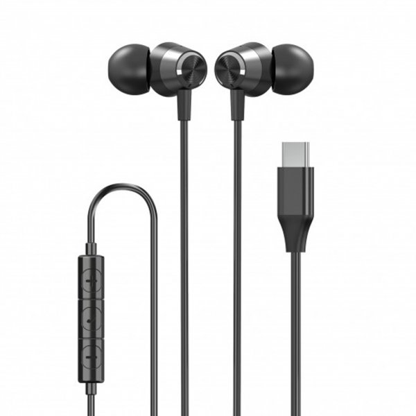 Xqisit Trådade Hörlurar In-Ear Headset USB-C Svart