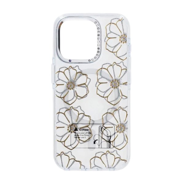 iPhone 16 Pro Skal Mönster MagSafe Blommor