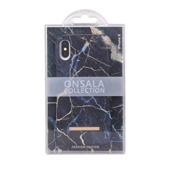 Onsala iPhone X/Xs Skal Fashion Edition Black Galaxy Marble