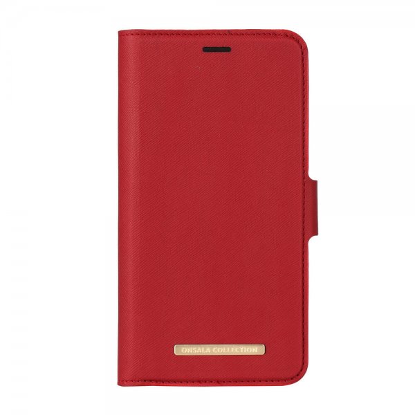 Onsala iPhone Xr Fodral Fashion Edition Löstagbart Skal Saffiano Röd