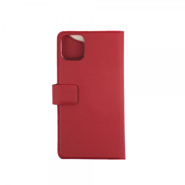 Onsala iPhone 11 Pro Max Fodral Fashion Edition Löstagbart Skal Saffiano Röd