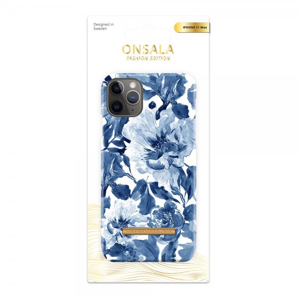 Onsala iPhone 11 Pro Max Skal Fashion Edition Indigo Peony