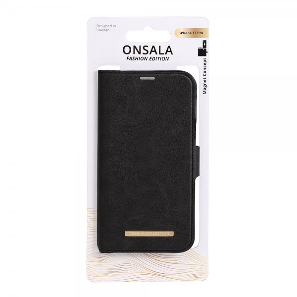 Onsala iPhone 13 Pro Fodral Fashion Edition Löstagbart Skal Midnight Black