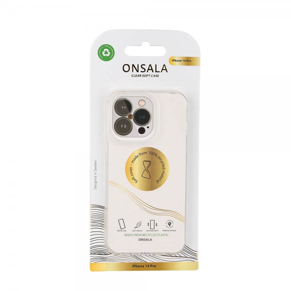 Onsala iPhone 14 Pro Skal Återvunnen TPU Transparent