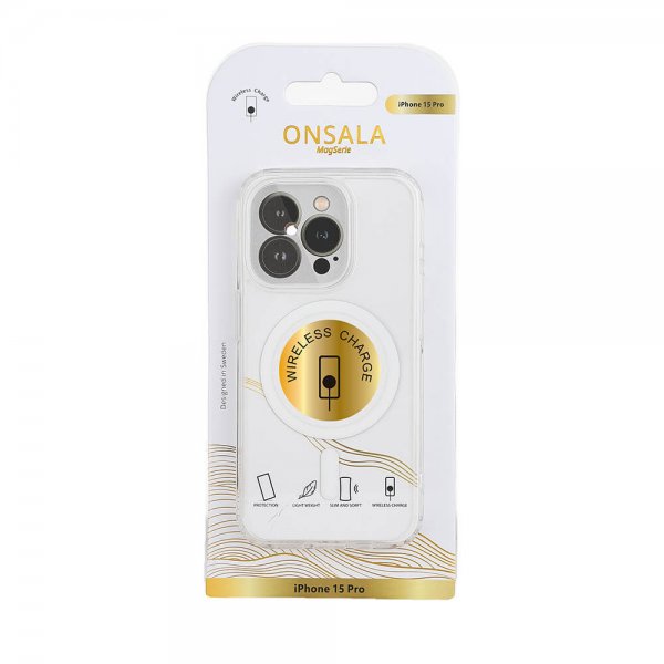Onsala iPhone 15 Pro Skal MagSeries Transparent
