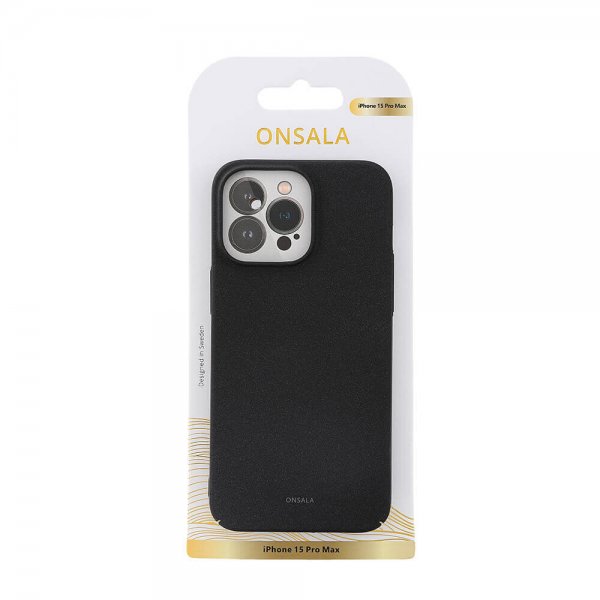 Onsala iPhone 15 Pro Max Skal Ultraslim Sand Burst Svart