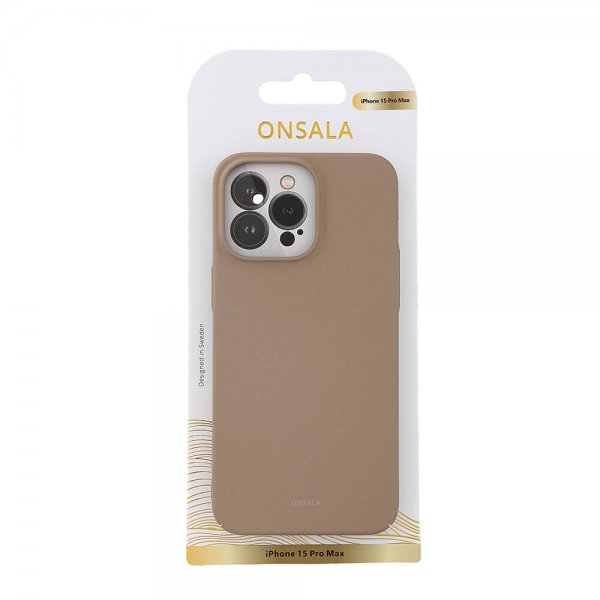Onsala iPhone 15 Pro Max Skal Ultraslim Sand Burst Beige