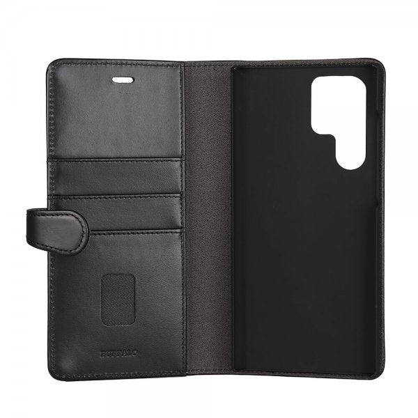 Buffalo Samsung Galaxy S22 Ultra Fodral 2-in-1 Detachable Wallet Svart