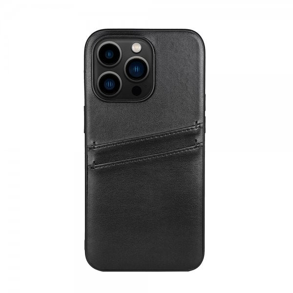 Buffalo iPhone 14 Pro Skal Backcover with Card Slots Svart