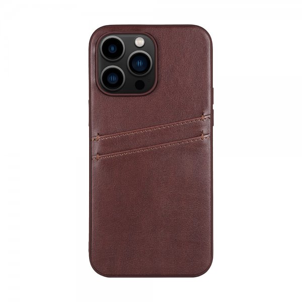 Buffalo iPhone 14 Pro Max Skal Backcover with Card Slots Brun