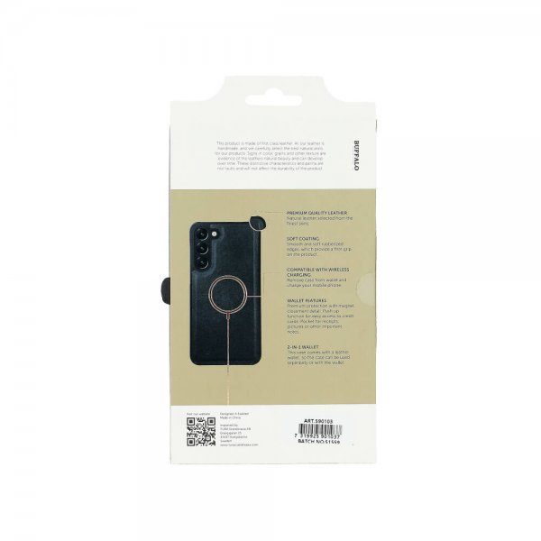 Buffalo Samsung Galaxy S23 Plus Fodral 2-in-1 Detachable Wallet Svart