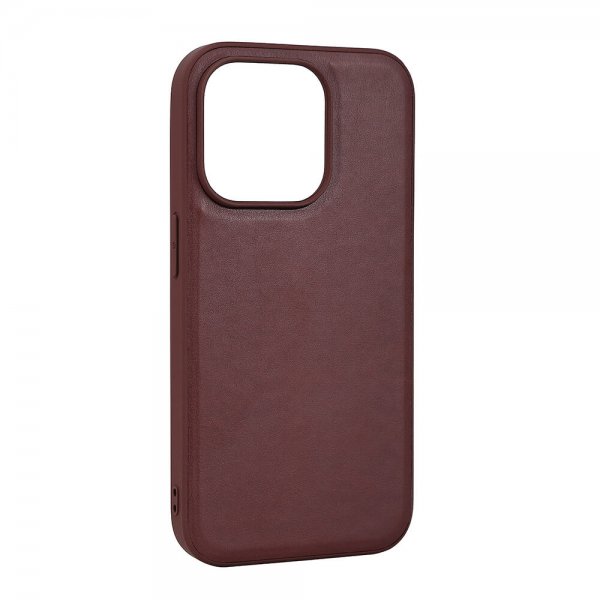 Buffalo iPhone 15 Pro Skal PU MagSeries Brun