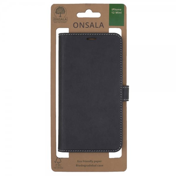 Onsala iPhone 12 Mini Fodral ECO Svart