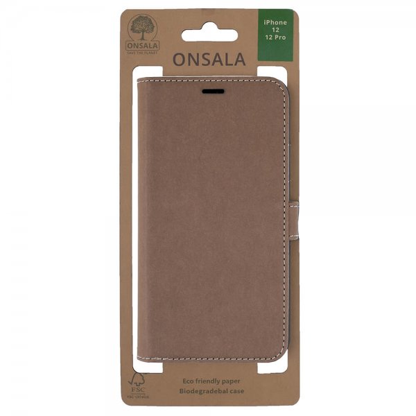 Onsala iPhone 12/iPhone 12 Pro Fodral ECO Brun