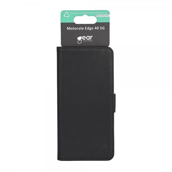 Gear Motorola Edge 40 Fodral 3 Kortfack Svart