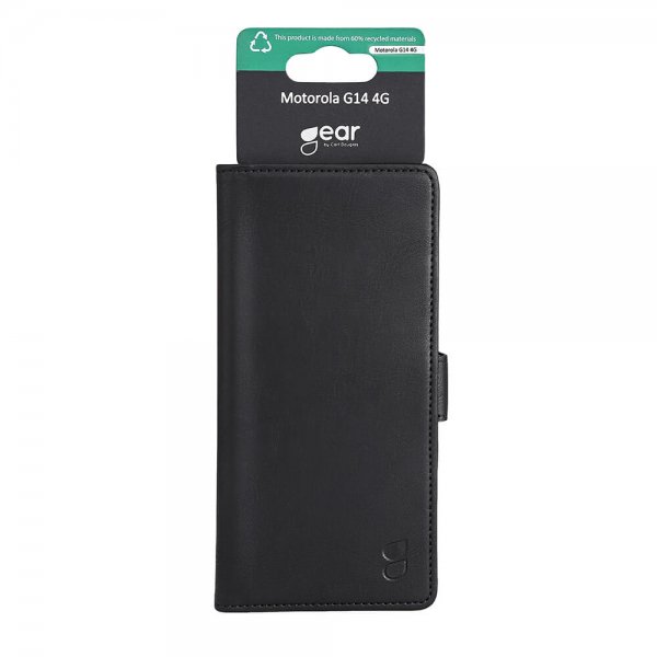 Gear Motorola Moto G14 Fodral 3 Kortfack Svart