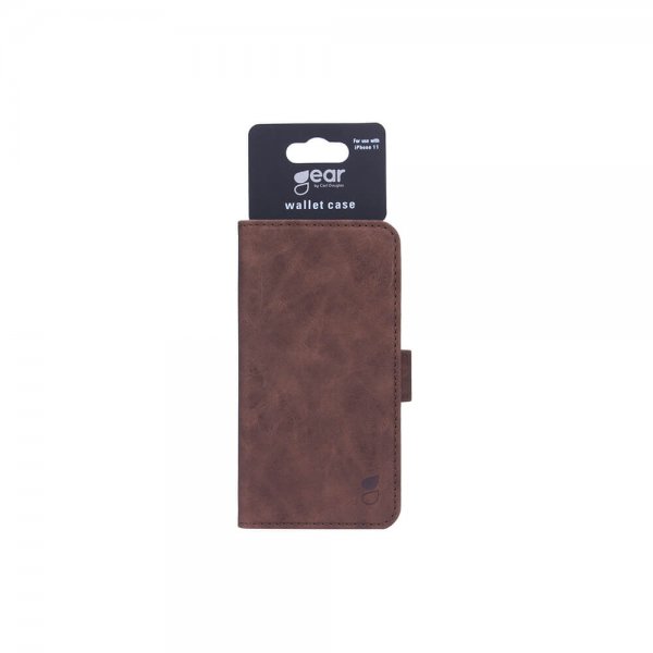 Gear iPhone 11 Fodral Mobile Wallet Nubuck Brun